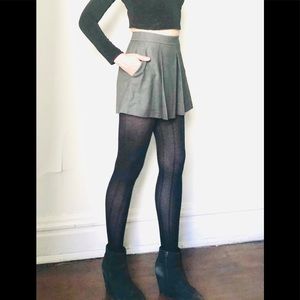 ALEXANDER WANG monochrome pleat skort